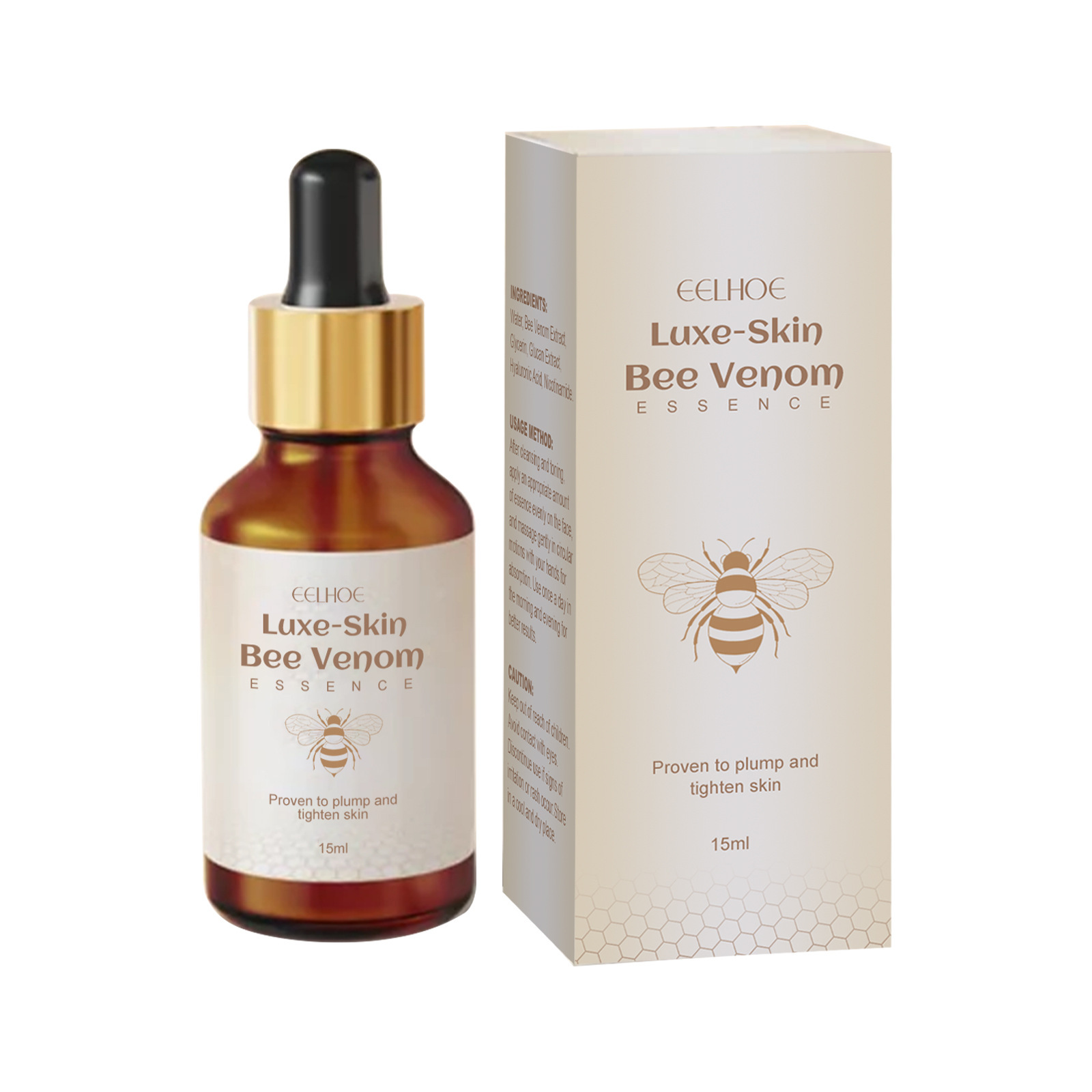 EELHOE Bee Venom to weaken facial fine lines, tighten moisturize skin, and prevent aging essence_voghion.com
