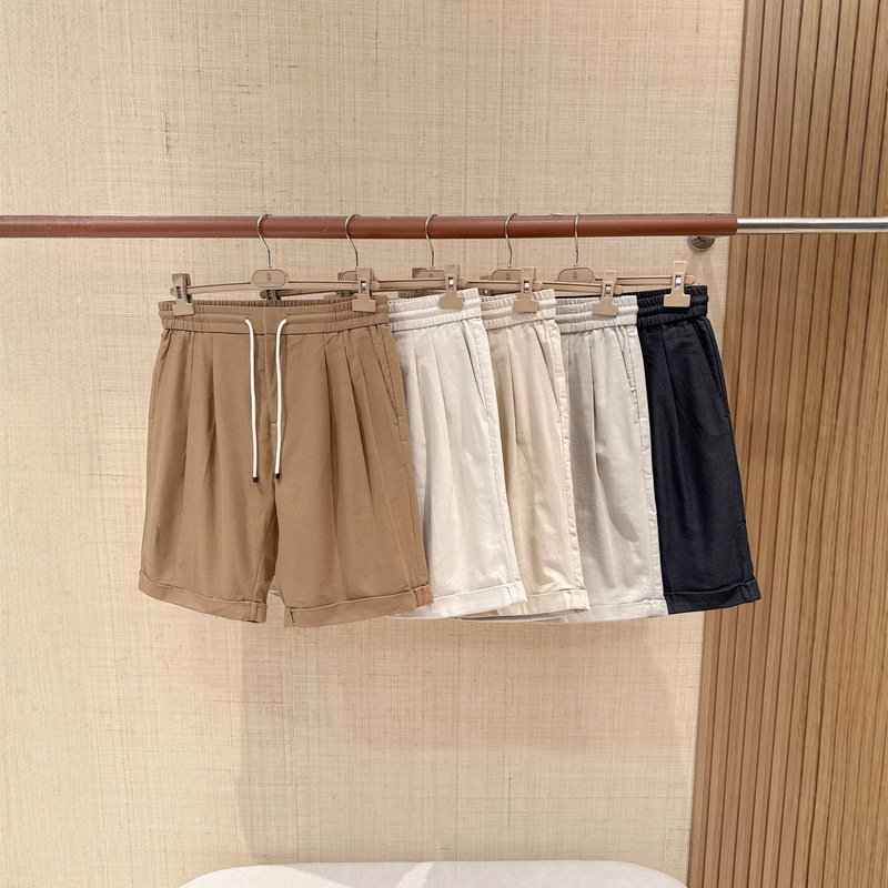Bc Bc Old Money Style Linen Cotton Bermuda Casual Drawstring Business Commuter Men's Straight Shorts Summer Loose Fit Bc Bc Old Money Style Linen Cotton Bermuda Casual Drawstring Business Commuter Men's Straight Shorts Summer Loose Fit