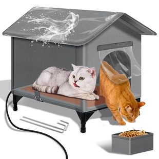 Cross-border Amazon Hot Pet Products Heating House Cat and Dog House Constant Temperature Warm Outdoor Waterproof Pet Nest