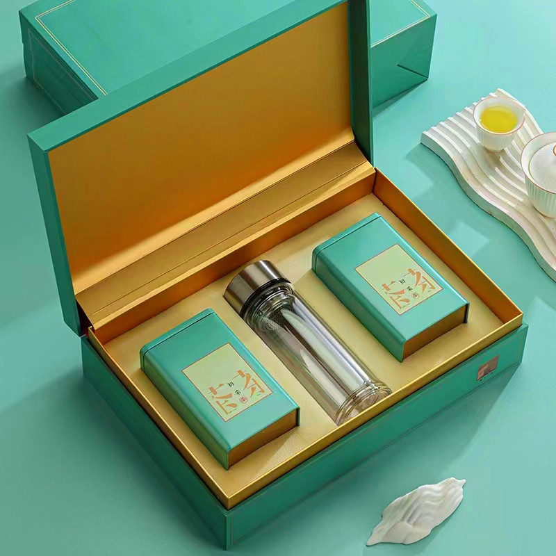 绿茶包装盒空盒半斤一斤散装龙井碧螺春信阳毛尖茶叶礼盒空盒批发