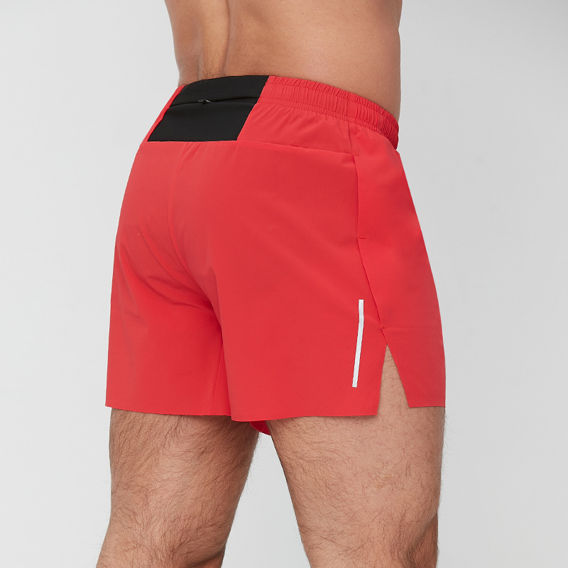 Pantalones cortos para correr fuera de la carretera para hombres Pantalones cortos de maratón con forro anti-exposición transpirable deportes pantalones de secado rápido image 5