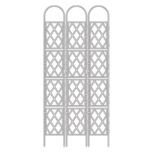 Screen gardening flower stand, clematis climbing stand, flower stand, outdoor grid flower wall fence, plant climbing rack