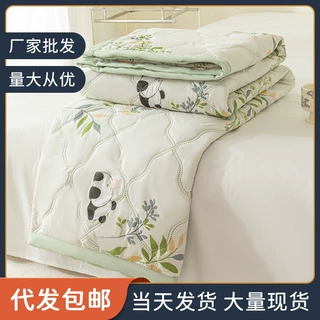 水洗棉夏凉被空调被可机洗学生宿舍单人双人夏季薄被子儿童成人被