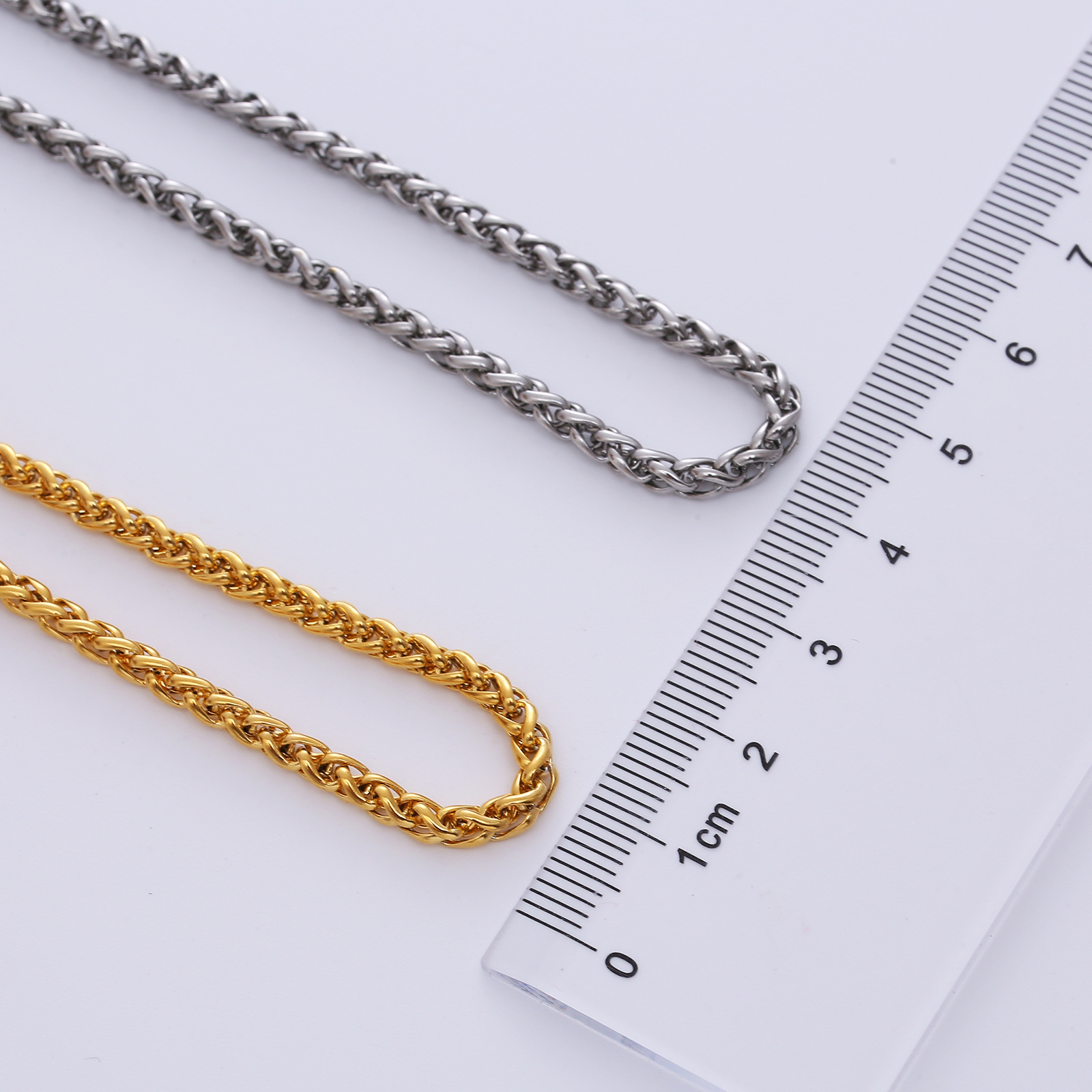 Streetwear Solid Color Stainless Steel Plating Necklace 1 Piece