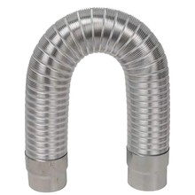 热水器全铝管不锈钢接头纯铝排烟管排气管万象管纯铝伸缩耐高温