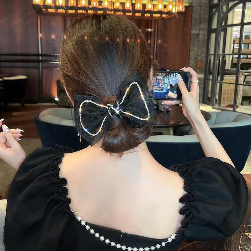 블랙 메쉬 드릴 체인 대장 링