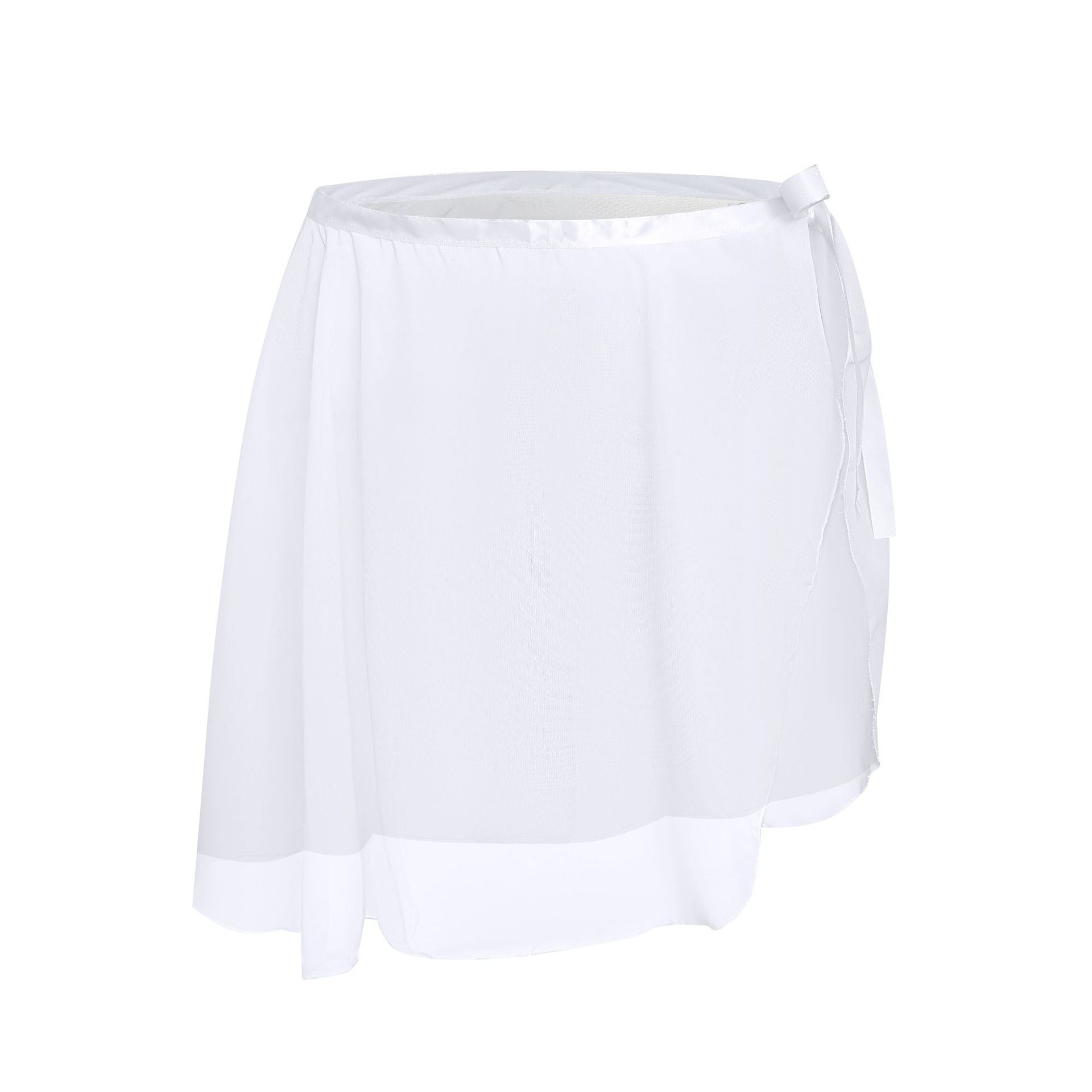 Delantal de gasa de una sola pieza para niñas falda con cordones de baile para niños ropa de práctica de ballet falda de gasa de baile