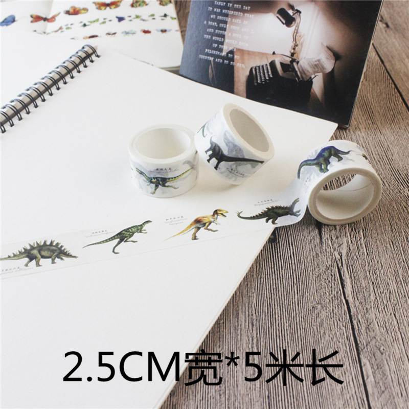 Animal y planta diario cinta lindo diario pegatinas y cinta de papel color material fresco chica corazón di Decoración