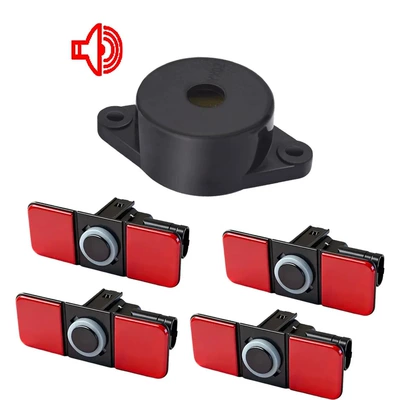 The Erlangshen reverse radar with 4 rear sensors emits a sound like the original and features high-precision ultrasonic detection