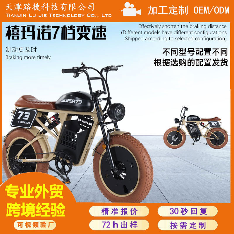 S73 Series Rx Modified Snowmobile, Celebrity-Style Off-Road Vehicle, Mountain Bike, Electric Bicycle for Export