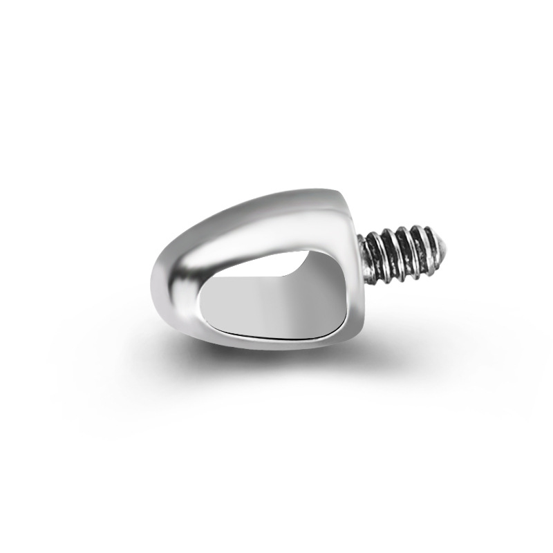 Zesen F136 Titanium Alloy Bullet Lip Stud Labret Tongue Barbell Body Piercing Jewelry detail image 7