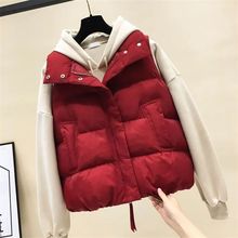 羽绒马甲女2025春秋外穿新款洋气胖妹羽绒服ins保暖背心加厚跨境