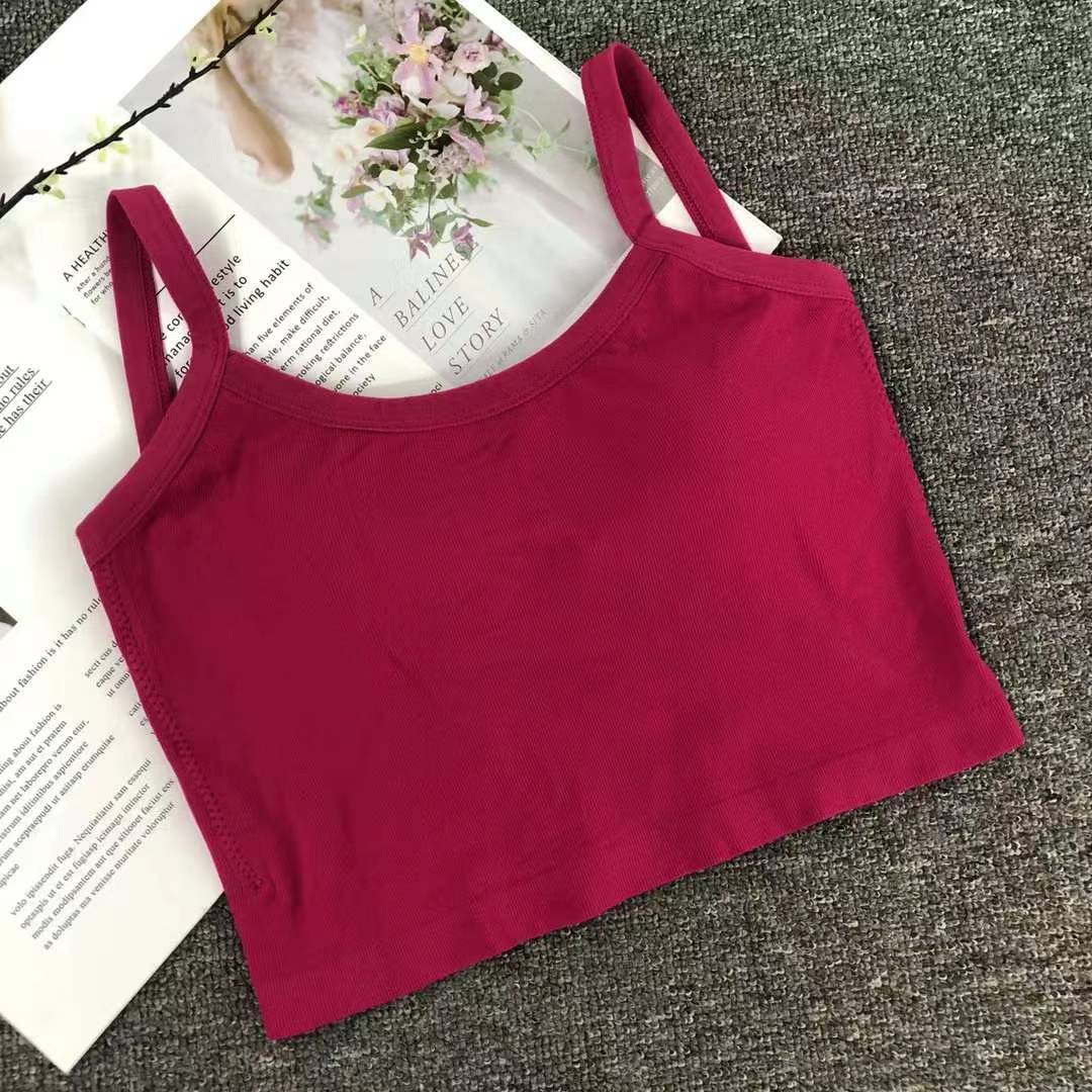 Nueva taza fija sin costuras de alta calidad, chaleco de dama sin anillo de acero, bra de yoga, ropa interior deportiva, mujer al por mayor