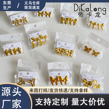 欧美新款女式油压耳钉可爱蝴蝶结设计光面不掉色个性蝴蝶耳钉饰品