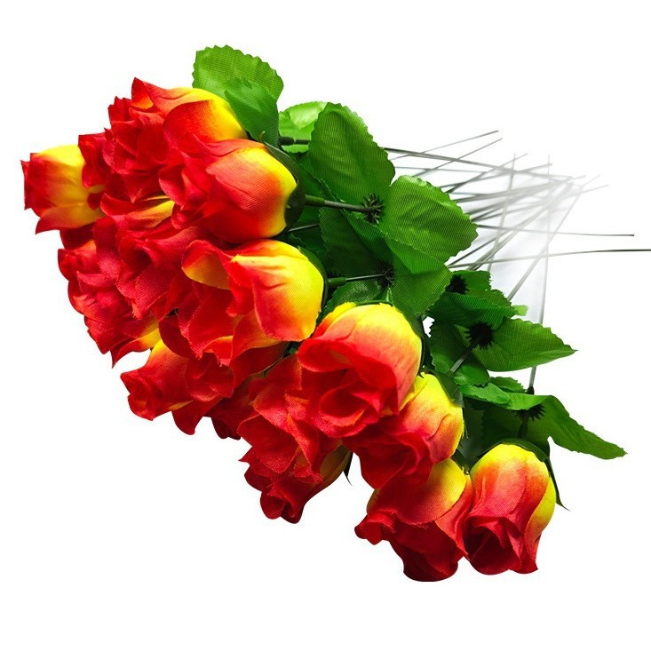 Ramo de Rosas Artificiales para el Día de San Valentín, Regalo para Decoración de Sala de Estar y Dormitorio, Ramo Artificial de Halloween al por Mayor