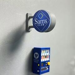 サムスーパーマーケット冷蔵庫ステッカークリエイティブ発光ライトサインディスプレイボード磁気ライトボックスおもちゃモデル家の装飾ステッカー