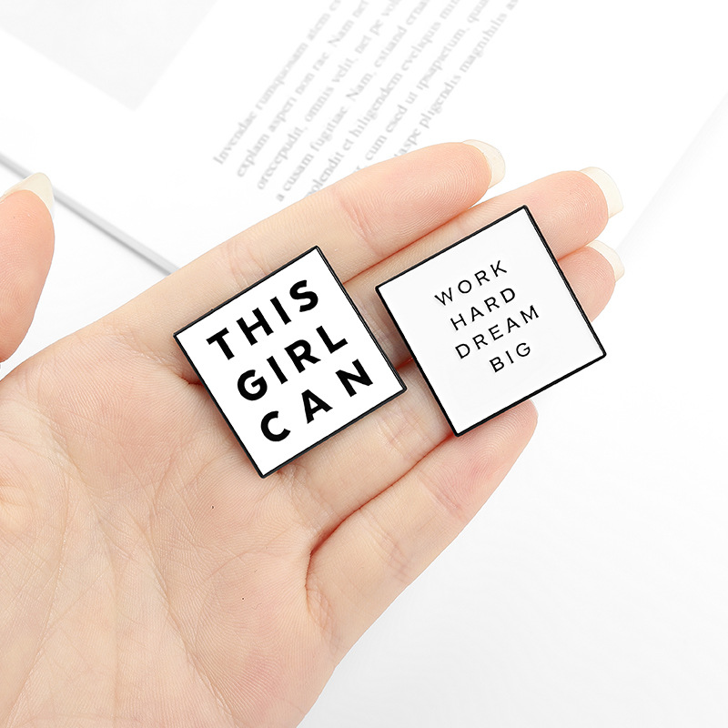 Plating Design Fashion Pin Letter Alloy Plating Women'S Brooches