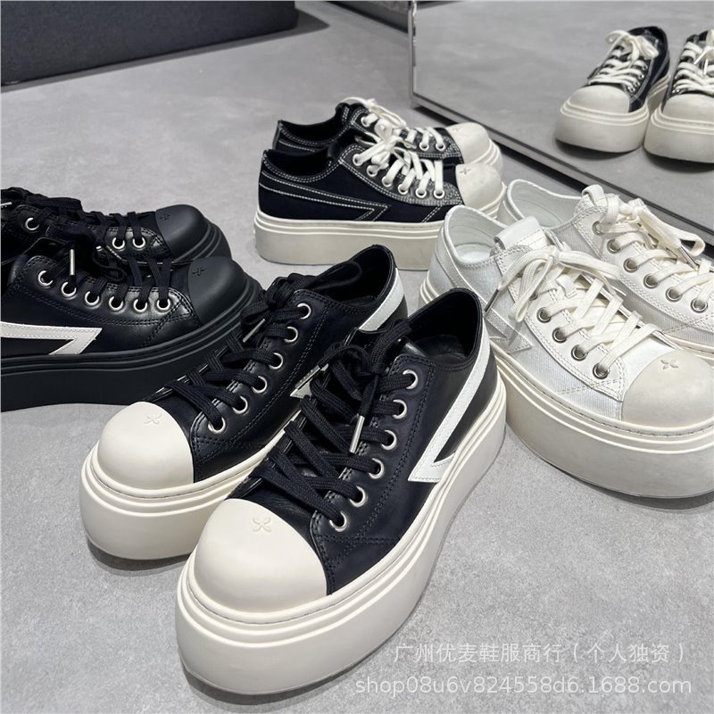 High Version S-Smfk Night Meteor 2025 New Leather Black and White Contrast Casual Sneakers Skateboard Excellent Canvas Shoes