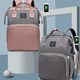 Amazon Cross-Border New Mommy Bag Backpack Crib Backpack Large Capacity Outing Milk Bag Mother and Baby Bag Factory