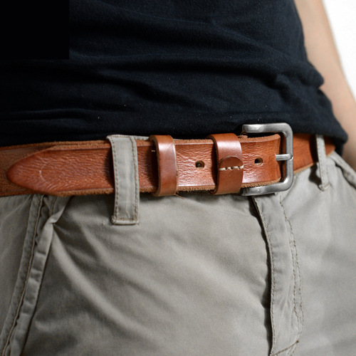 Trouser belt men's belt men's first layer cowhide pin buckle student youth belt denim AliExpress factory direct sales wholesale