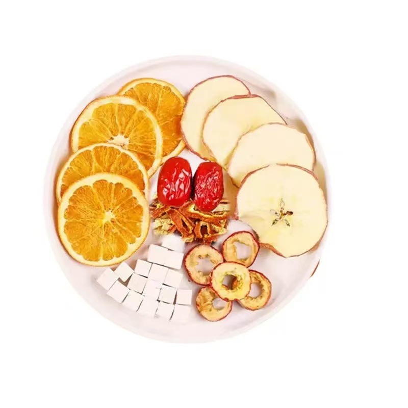 Apple Hawthorn Warm Orange Tea 20g x 5 Bags Freeze-Dried Fruit Tea Individual Sachets for Hot Brewing in use