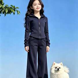 2026超火女童秋装运动套装青少年女孩时尚穿搭大童初中生衣服春秋