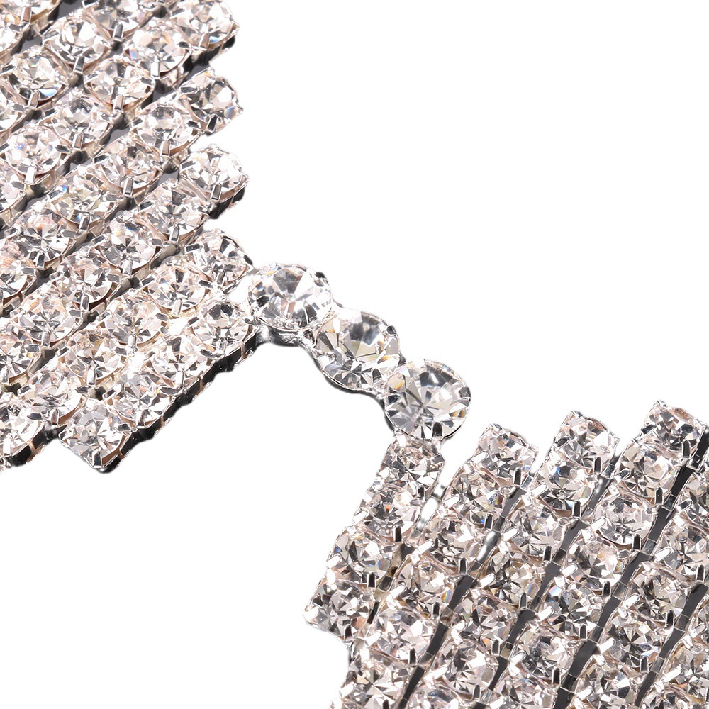 Cross-Border moda rhinestone gafas Marco europeo y americano exagerado hip hop fiesta cara joyería ojo marco