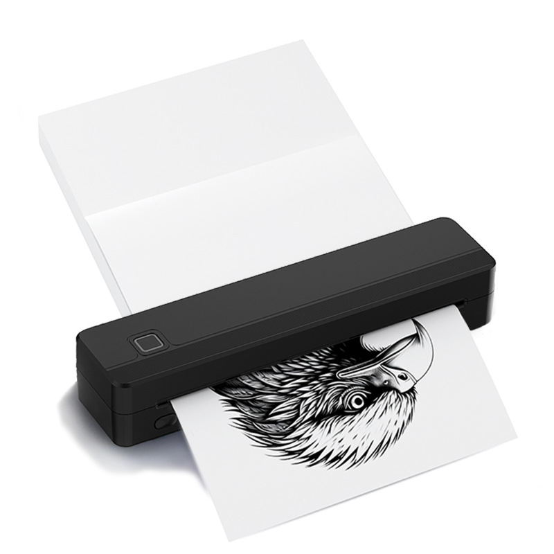 Tattoo Transfer Machine A4 Portable Printer Thermal Wireless Bluetooth Mini Document Label Printer Cross-Border