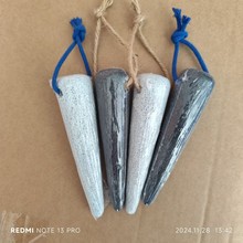 锥形去死皮火山石棒去老茧搓脚石打孔穿绳磨脚石浮石去角质矿物