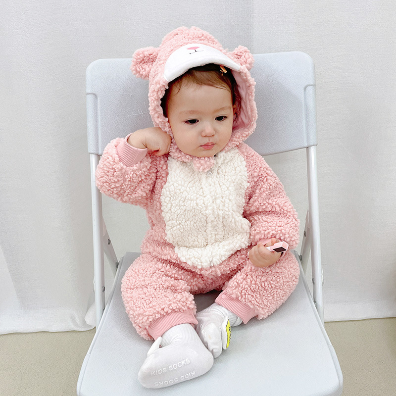 Warm children's overall with zipper