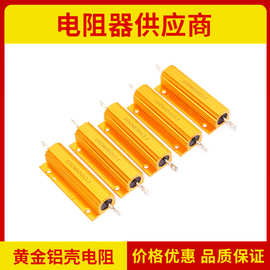 黄金铝壳电阻RX24 100W1RJ 2RJ 4RJ 5RJ8RJ10RJ50RJ100RJ60X21X15