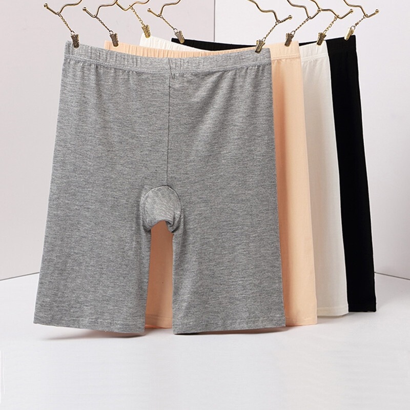 Modal Five-Point Boxer Shorts Plus Size 100kg for Plus-Size Women, Summer Anti-Exposure Safety Shorts Modal Five-Point Boxer Shorts Plus Size 100kg for Plus-Size Women, Summer Anti-Exposure Safety Shorts
