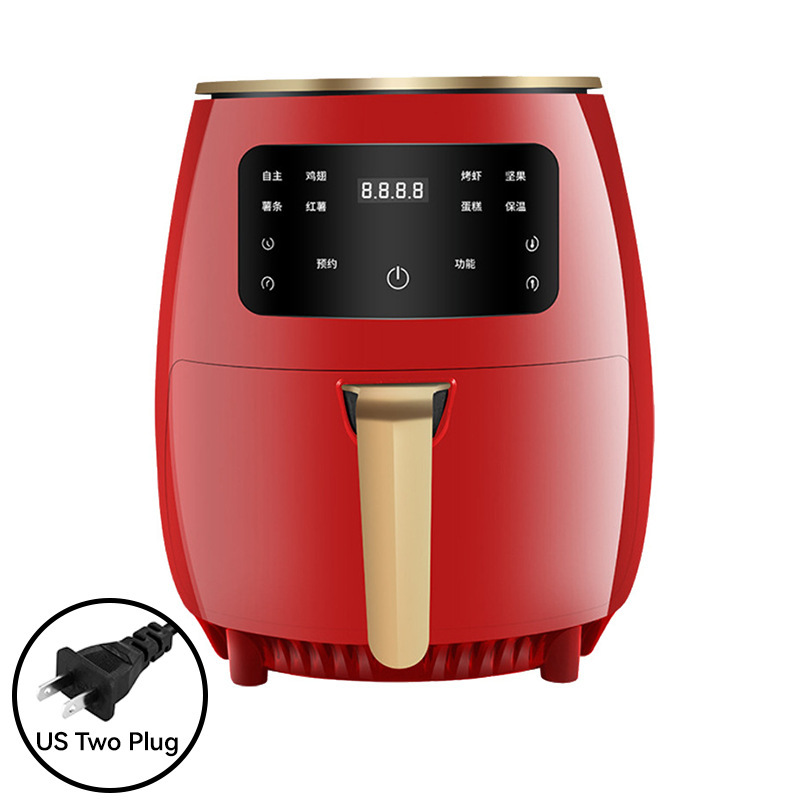 新款空气炸锅智能触屏多功能薯条机6LAir Fryer110V220V欧美英规|undefined