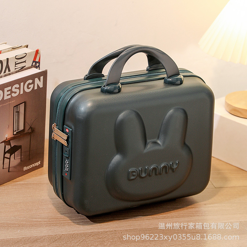 Nuevo conejo maleta maquillaje regalo de mano caja de boda 14 pulgadas 16 pulgadas maleta maleta