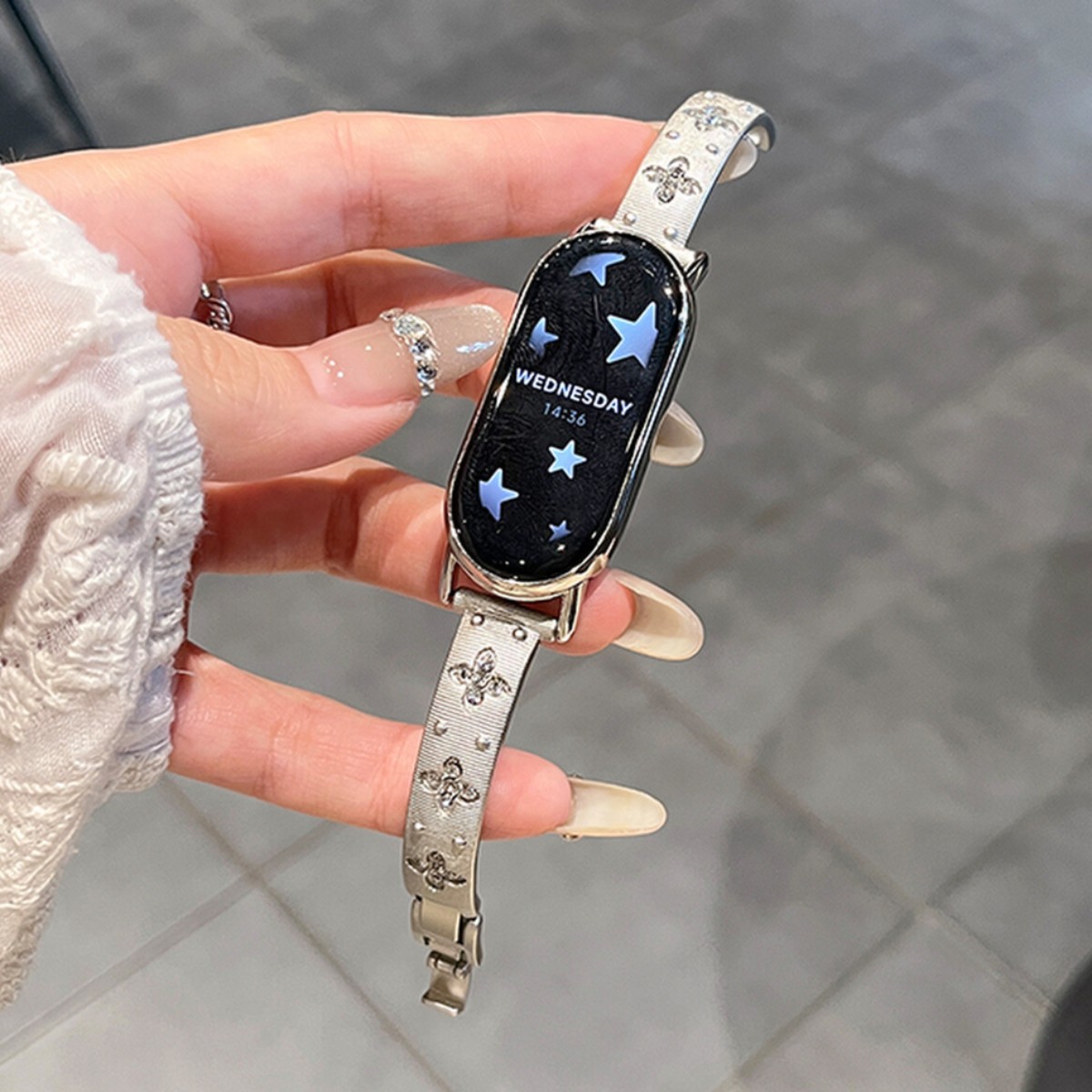 New Buccellati Bracelet Suitable for Xiaomi Mi Band 10/9/8 Nfc Women's Metal High-End Watch Strap 14mm