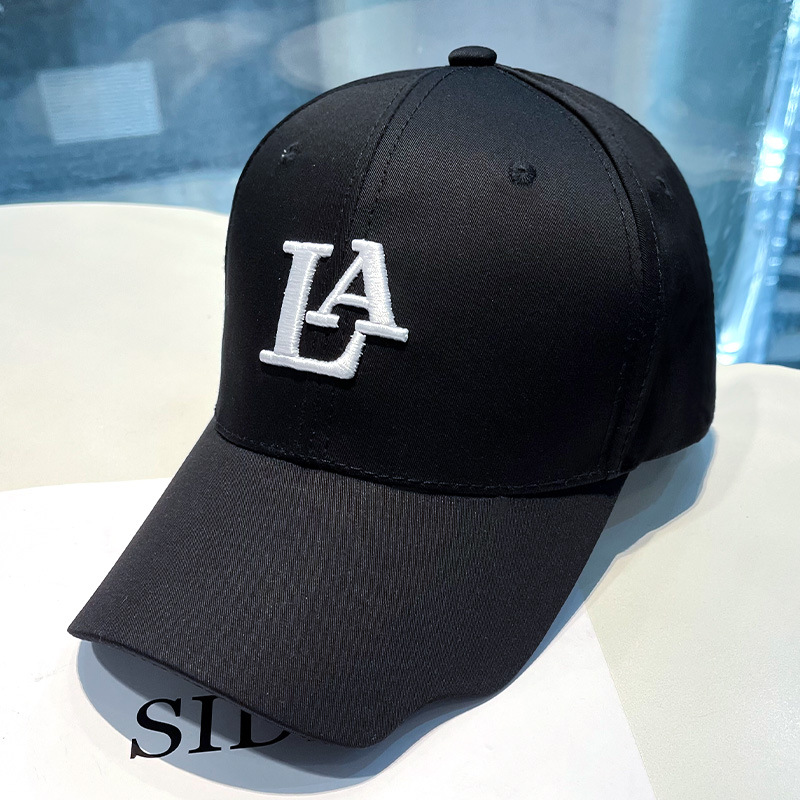 Neues Hardtop für Damen, gewellte Krempe, gestickte Buchstaben, koreanische Version, Baseballmütze für Frühling/Sommer, Sportpaar für Herren_voghion.com