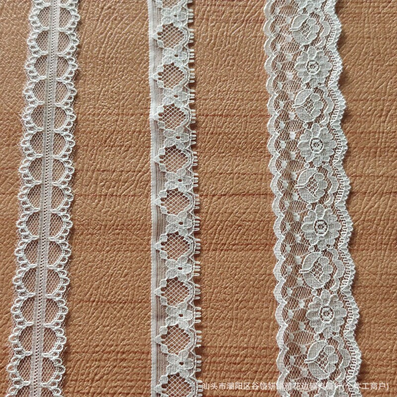 Taiwan Version Sexy Non-Elastic Nylon Lace Women's DIY Handmade Jewelry Dress Cuffs and Neckline Ready Stock