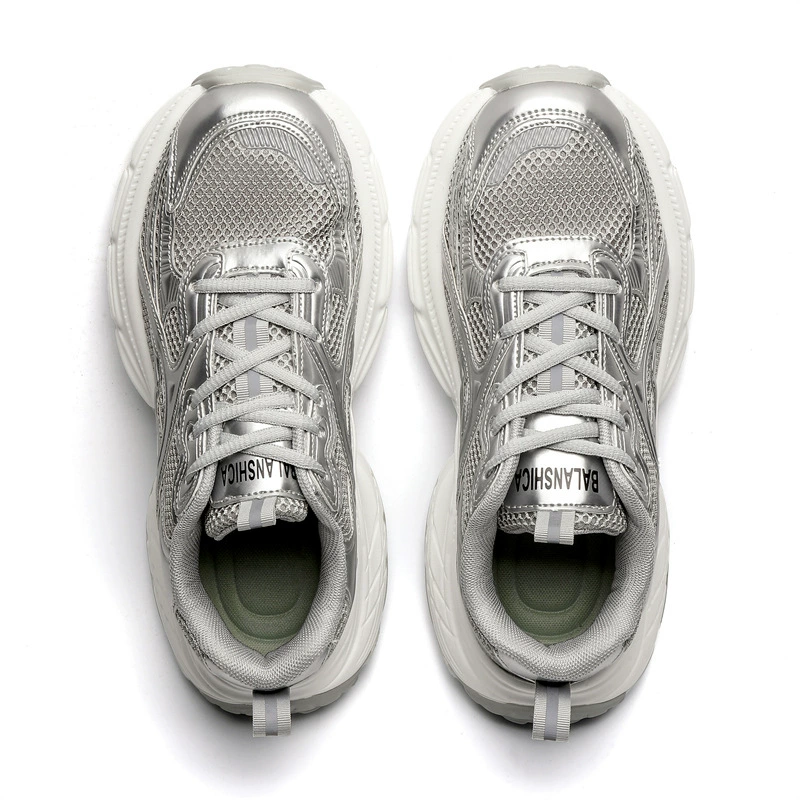 Пары — модная нишевая сетчатая дышащая обувь Dad Shoes, прямые поставки с фабрики для женщин и не только летом, новые толстоподошвенные спортивные кроссовки