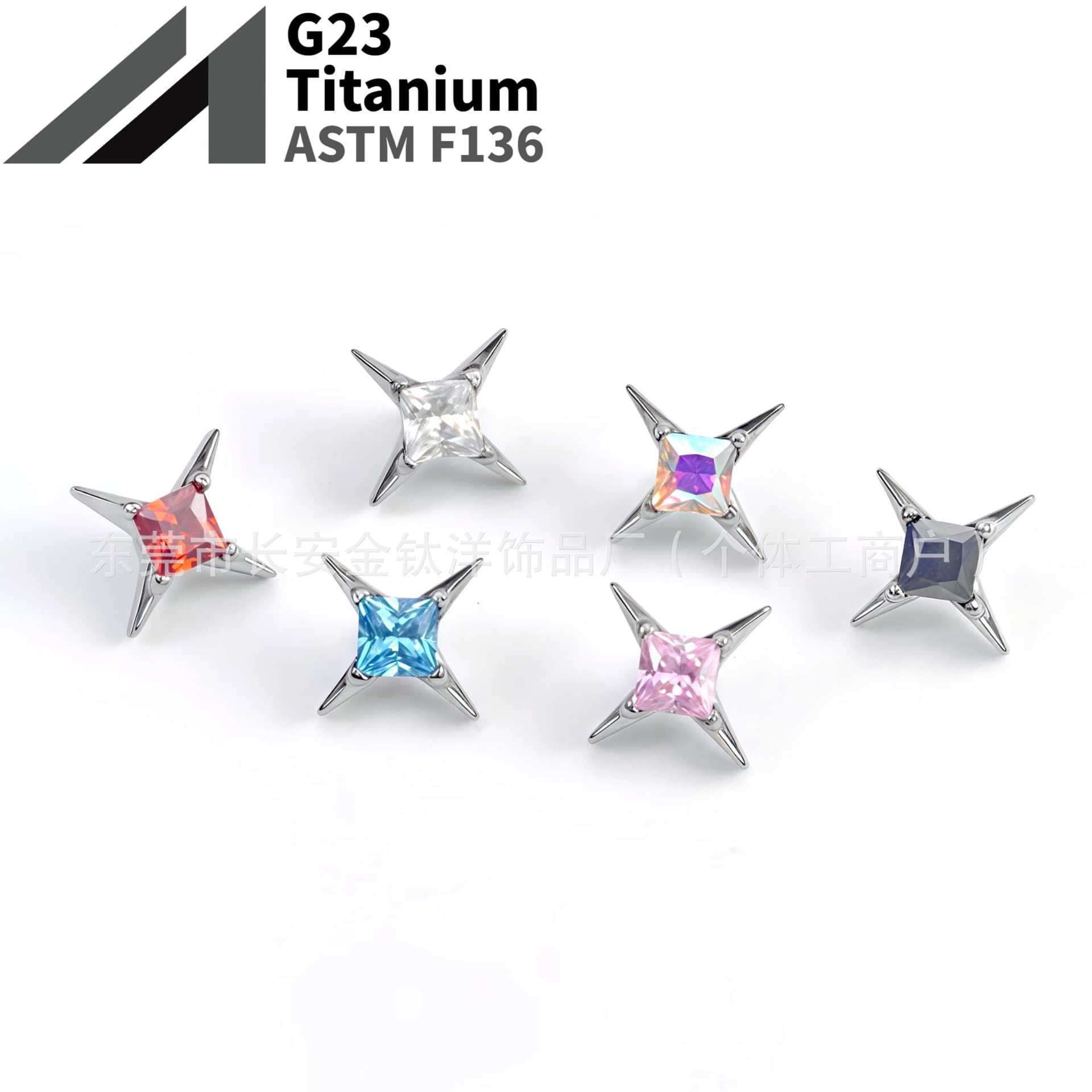 16G labret stud size and finish detail