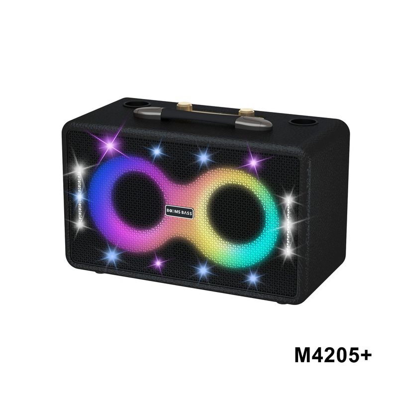 BOOMS BASS M4205 Bluetooth スピーカー カード ポータブル ハイパワー屋外サブウーファー ワイヤレス ポータブル カラオケ|undefined
