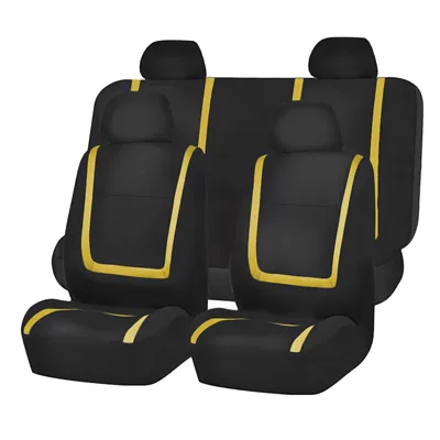 Seat cushion, seat cover — Best-Selling Elastic Fabric Full-Cover - yellow-2-piece-set-single-seat