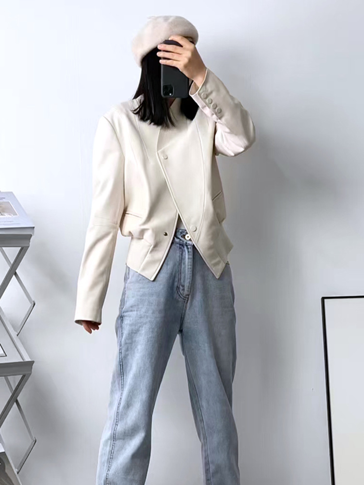 D1682 4160K ÁO DA NỮ HAITDCL DÁNG ÔM BODY GỢI CẢM SEXY MÙA XUÂN THU ĐÔNG THỜI TRANG NỮ DA BÒ G06 SẢN PHẨM MỚI