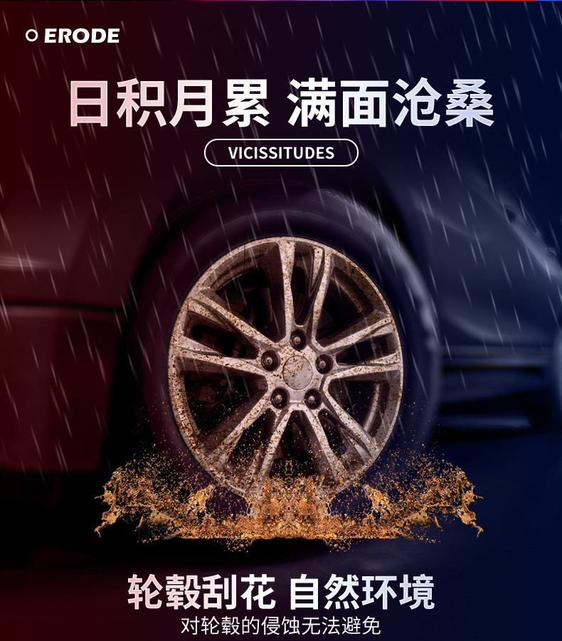 Automobile wheel hub scratch repair refurbished paint polishing concave scratch notch aluminum alloy repair wire drawing steel ring self-painting