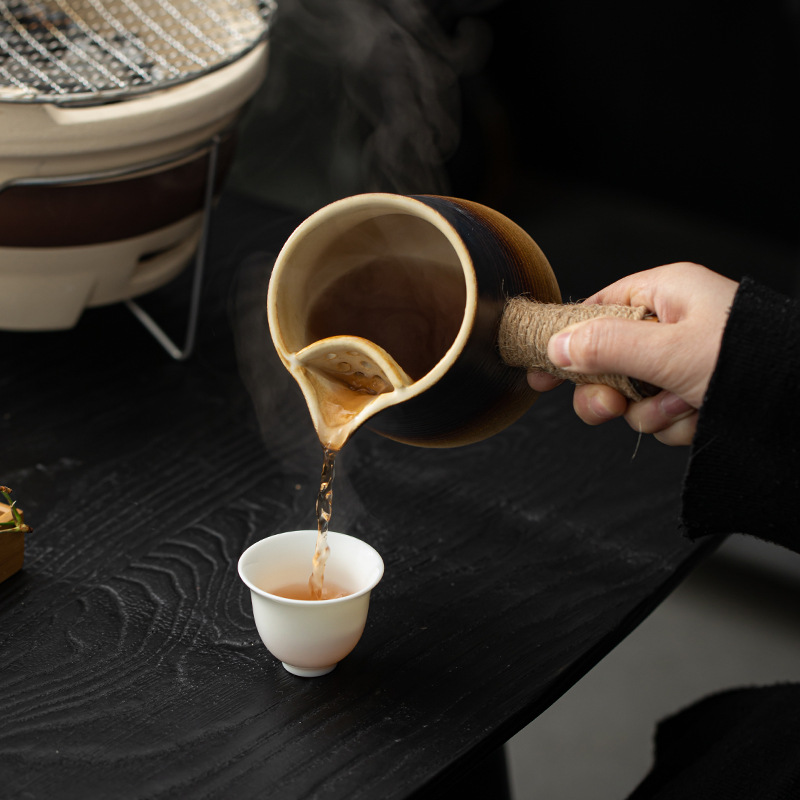 Olla de té juego de té traje hogar Kung Fu pequeña tetera interior de carbón fuego barbacoa estufa tetera estufa