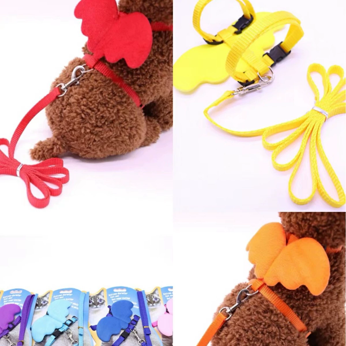 Товары для домашних животных Новый поводок для собак I-образный Ангел грудь сзади крылья Поводок цепь для собак