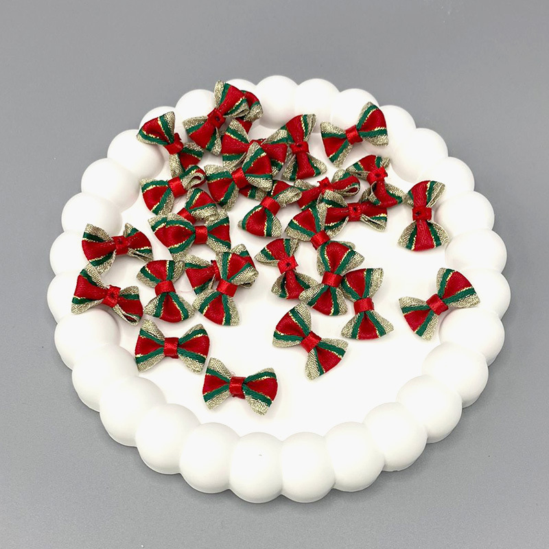 2cm Christmas bow DIY materials handmade accessories doll decoration small accessories mini bow