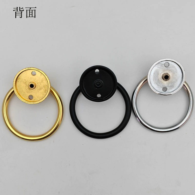 Factory direct sales zinc alloy ring handle furniture door cabinet drawer decorative handle iron pull ring hanging ring handle handle