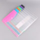Cross-Border Hot-Selling Vertical Data Storage File Bag A4 11-Hole Loose-Leaf File Bag Pp Snap Plastic File Bag