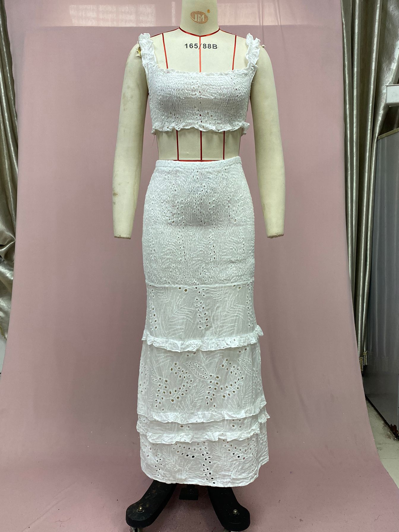 Damen Zweiteiler Mit Fishtail Rock Und Tailliertem Schnitt_voghion.com