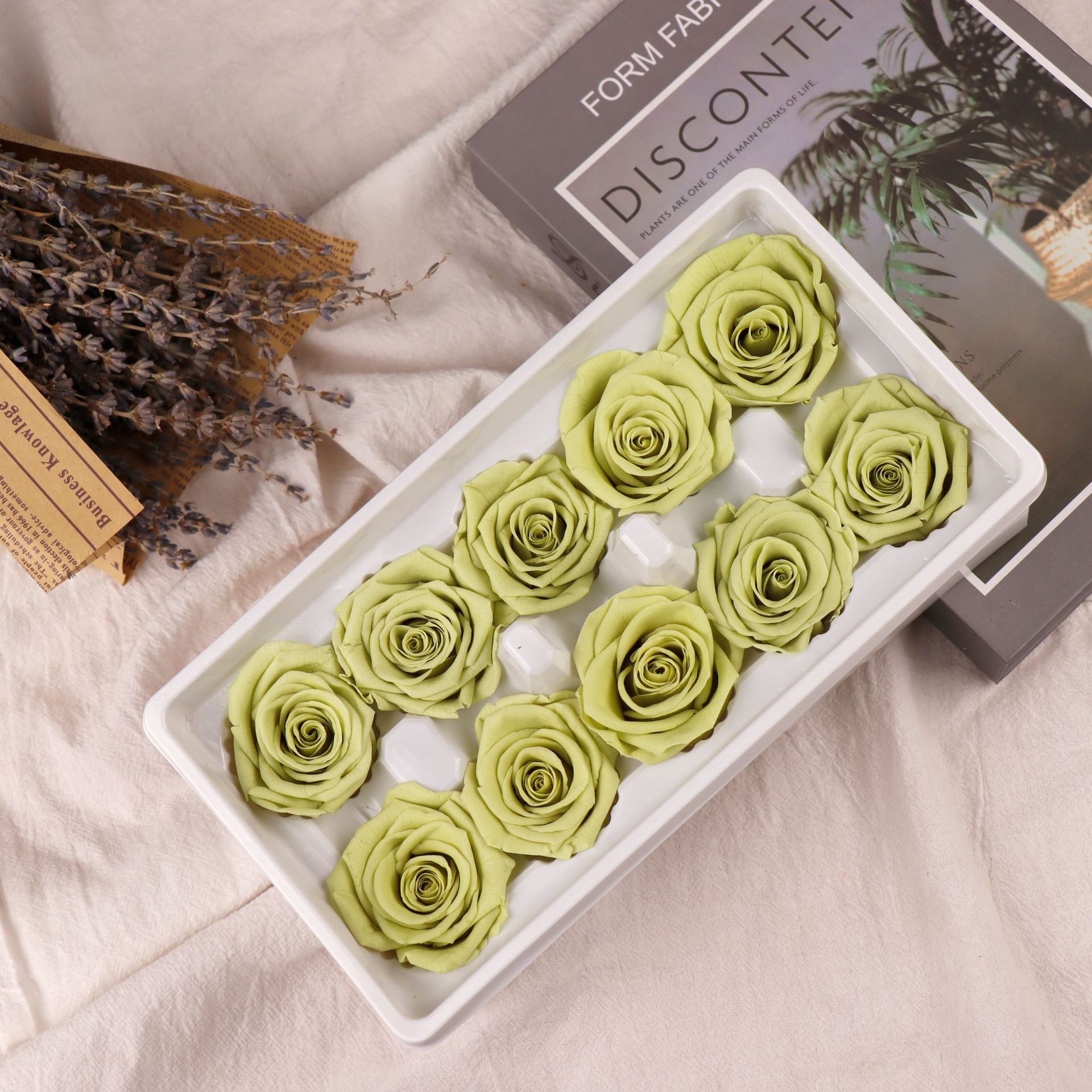 Clase A Flor eterna Rosa 3-4cm Flor seca DIY Yunnan Fabricante 520 Día de la Madre al por mayor